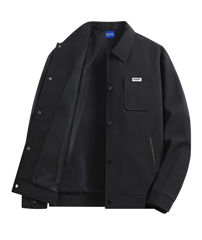 FAIRWHALE Men's Jacket Workwear Coat Autumn Winter 2025 New Popular Spring Autumn Men's Top M Black 4