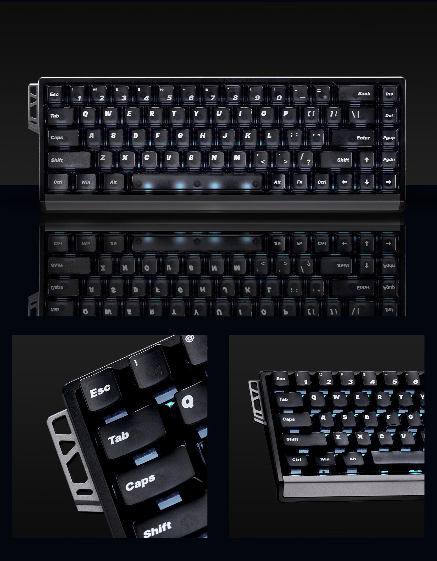 ATK68RX Magnetic Axis Keyboard Wired Single-Mode Customizable Esports Valorant Frosted Translucent Keycaps RT Mode 68-Key Gaming Office Mechanical Keyboard Pink - Wolf Switch 3