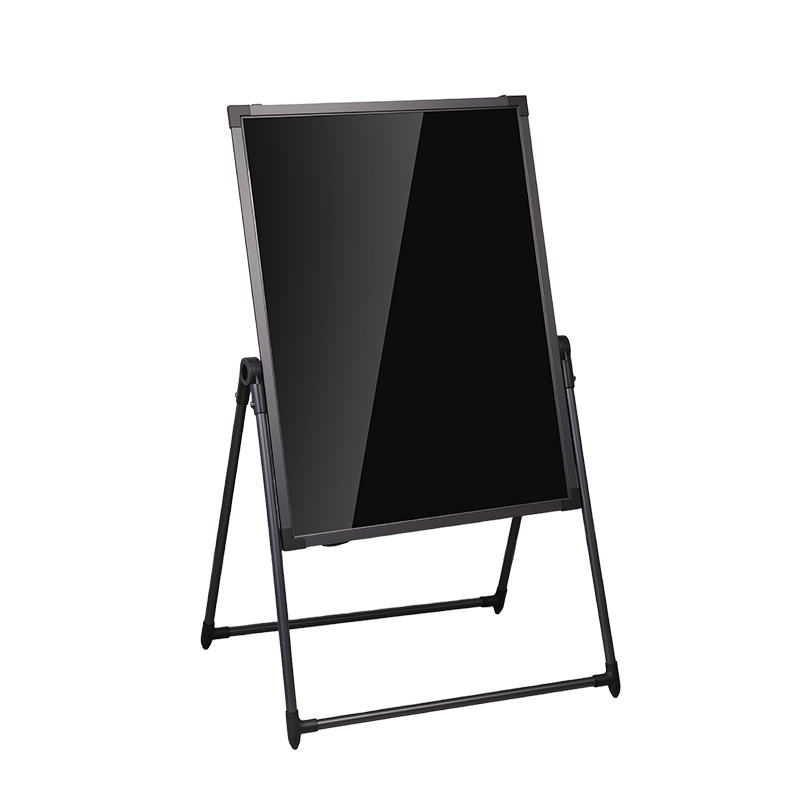 Deli Electronic Fluorescent Board 80x60cm LED Light Advertising Board with Stand, Handwriting, Plug-in, Commercial Night Market Outdoor Adjustable Height
