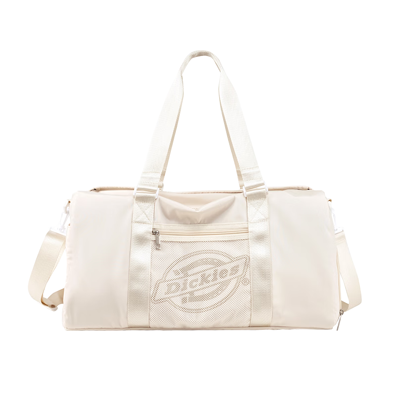 Dickies Large Capacity Travel Duffel Bag Lightweight Durable Water-Resistant Wet and Dry Separation Sports Gym Bag Apricot