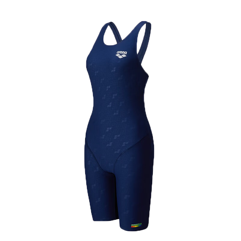 Arena Sleeveless One-Piece Swimsuit for Women, Knee-Length, Slimming, Tummy-Concealing, Comfortable, Chlorine-Resistant, Suitable for Beach, Hot Springs, And Professional Sports Swimming