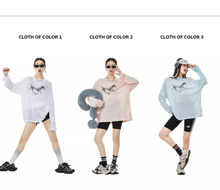 ICH MODE American-Style Physical Sun Protection Long-Sleeve T-Shirt, Thin Cool-Feeling Cover-Up for Women, Spring And Summer New Loose Top, Pink, L 2