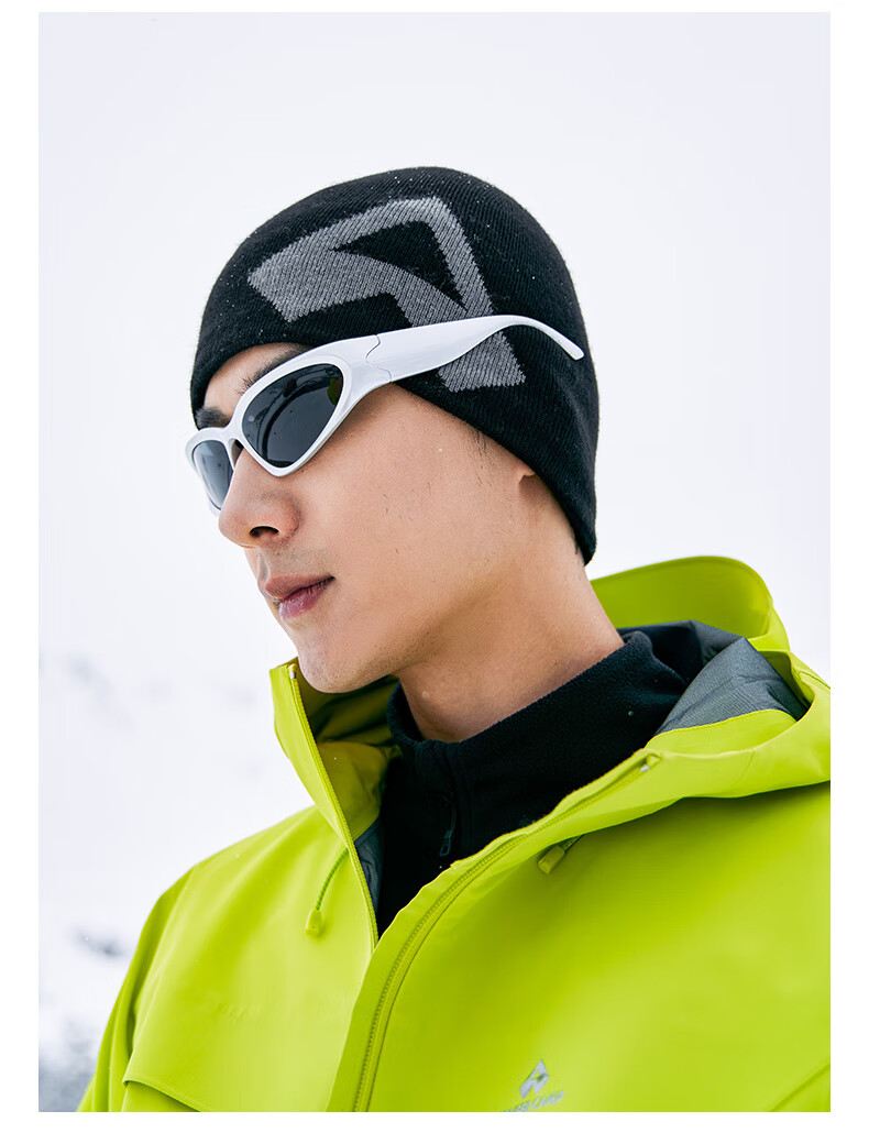 Pioneer Camp Wool Hat Knitted Warm Knit Cap Cold Hat for Men Winter Hiking Snow Mountain Balaclava Ear Protection Cold-Proof Hat 6