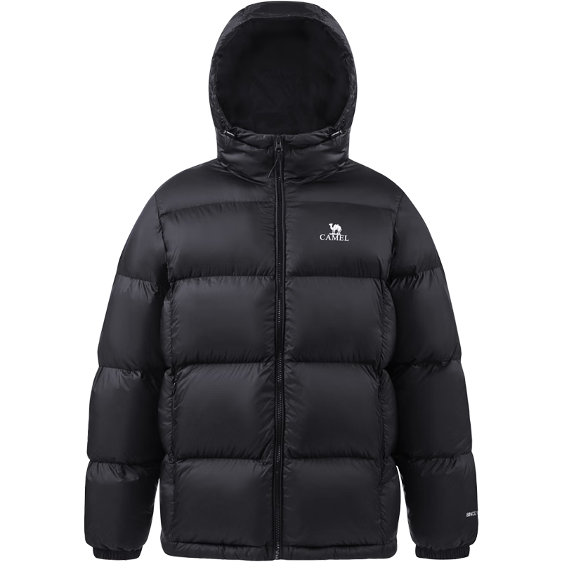 CAMEL Flame Mountain down Jacket for Men And Women, Urban Light Outdoor Thickened Cold-Resistant Puffer Coat Winter Outerwear