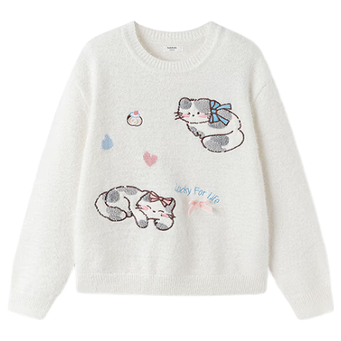 Balabala BalaOne Girls' Sweater Children's Winter 2025 Fashionable Knitwear for Toddlers 208425103005