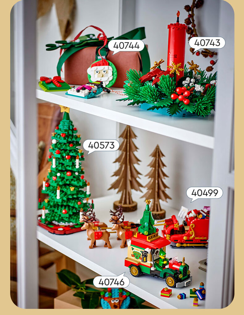 LEGO 40743 Christmas Desktop Decoration Building Blocks Toy for Boys and Girls Birthday Gift Ornament 4