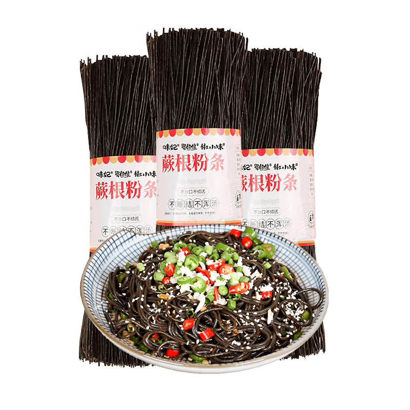 蜀姑娘 蕨根粉丝 凉拌酸辣粉500g*3把 方便粉丝粉条 火锅食材南北干货