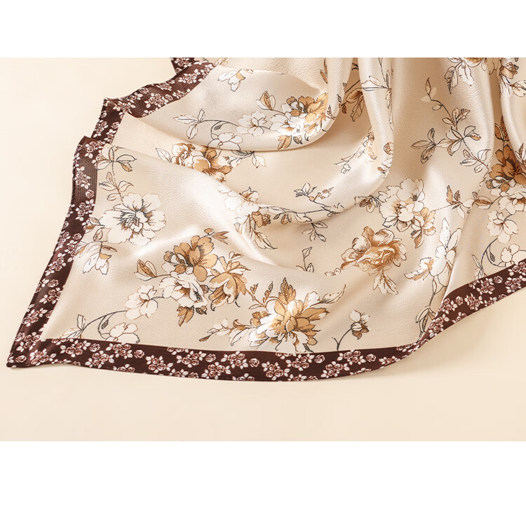 Shanghai Story 100% Mulberry Silk Square Scarf for Women Pearl Satin Gift Box Valentine's Day Birthday Gift for Girlfriend 11