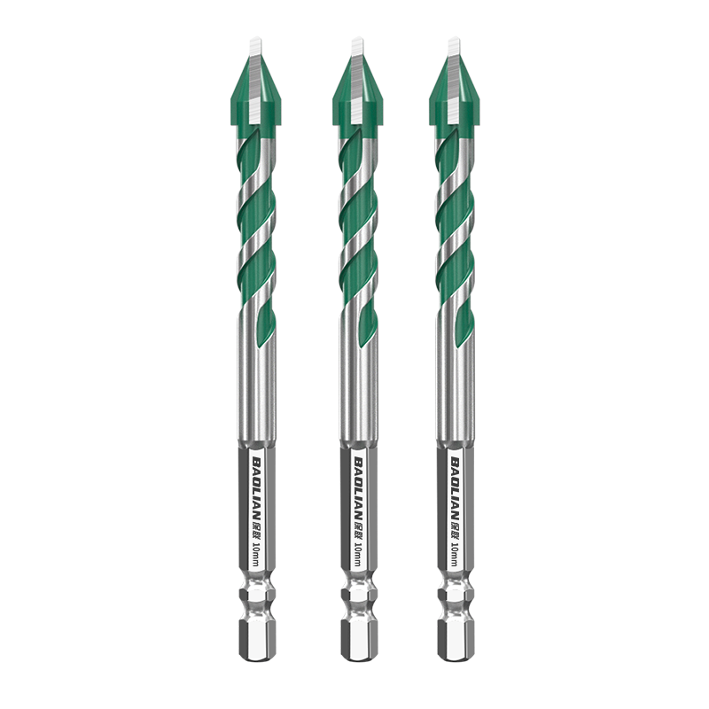 Baolian Ten-Blade Serrated Eccentric Drill Dry Hammer Drill King Full Ceramic Tile Glass Super Hard Concrete Cross Drill Bit