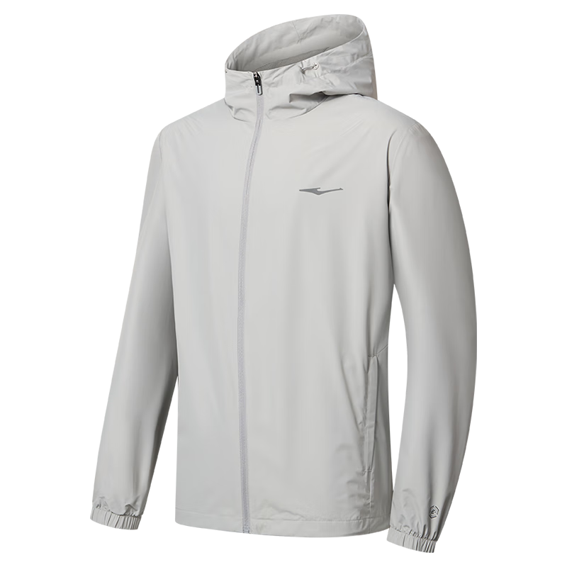 ERKE Men's Jacket 2026 New Outdoor Casual Hooded Waterproof Mesh Lined Sports Windbreaker Versatile Casual Wear