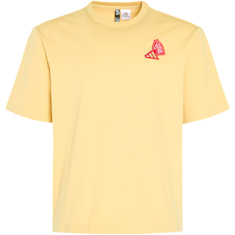 Adidas Men's And Women's NYRGFXSSTEE Short-Sleeve T-Shirt, KQ5099, Oatmeal Color, XS