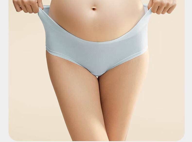 Babycare Modal Maternity Low-Waist Pregnancy Underwear for Early, Mid, Late Pregnancy and Postpartum Abdomen Support Extended Length 3-Pack M 7