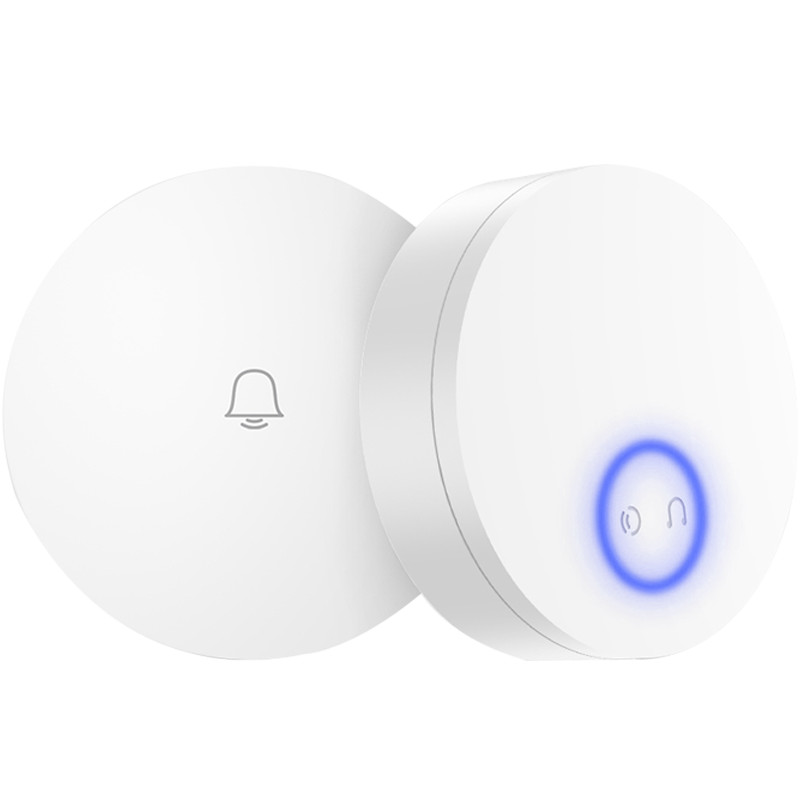 Linptech Self-Powered Wireless Doorbell with Long-Range High-Voice Home Elderly Call Button Standard Model