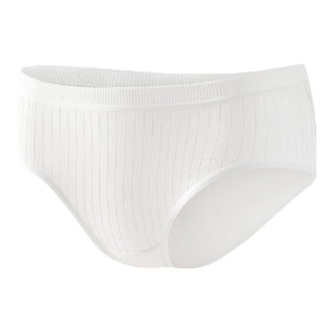 Briars Disposable Women's Underwear, Pure Cotton, No-Wash, Portable, Individually Packaged, Women's White Jacquard, Five-Pack, XXL Size