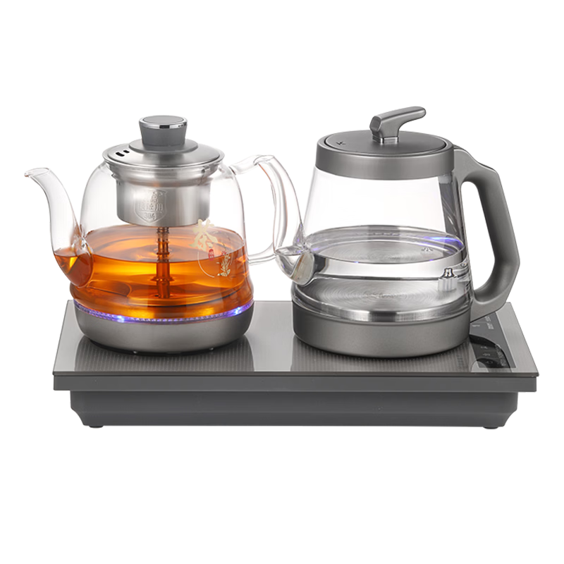 FUNORK Fully Automatic Water Filling Electric Kettle Tea Table Boiling Kettle Home Office Tea Table Embedded Integrated Tea Set 1.2L Electric Tea Stove Set RY-03 Steaming Tea Model