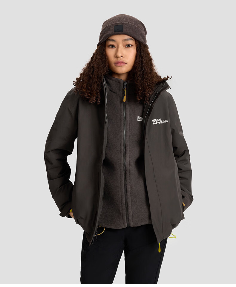 JackWolfskin CRUSH'IN Fleece Liner 3-in-1 Jacket 5012776 Navy Blue 2XL 52