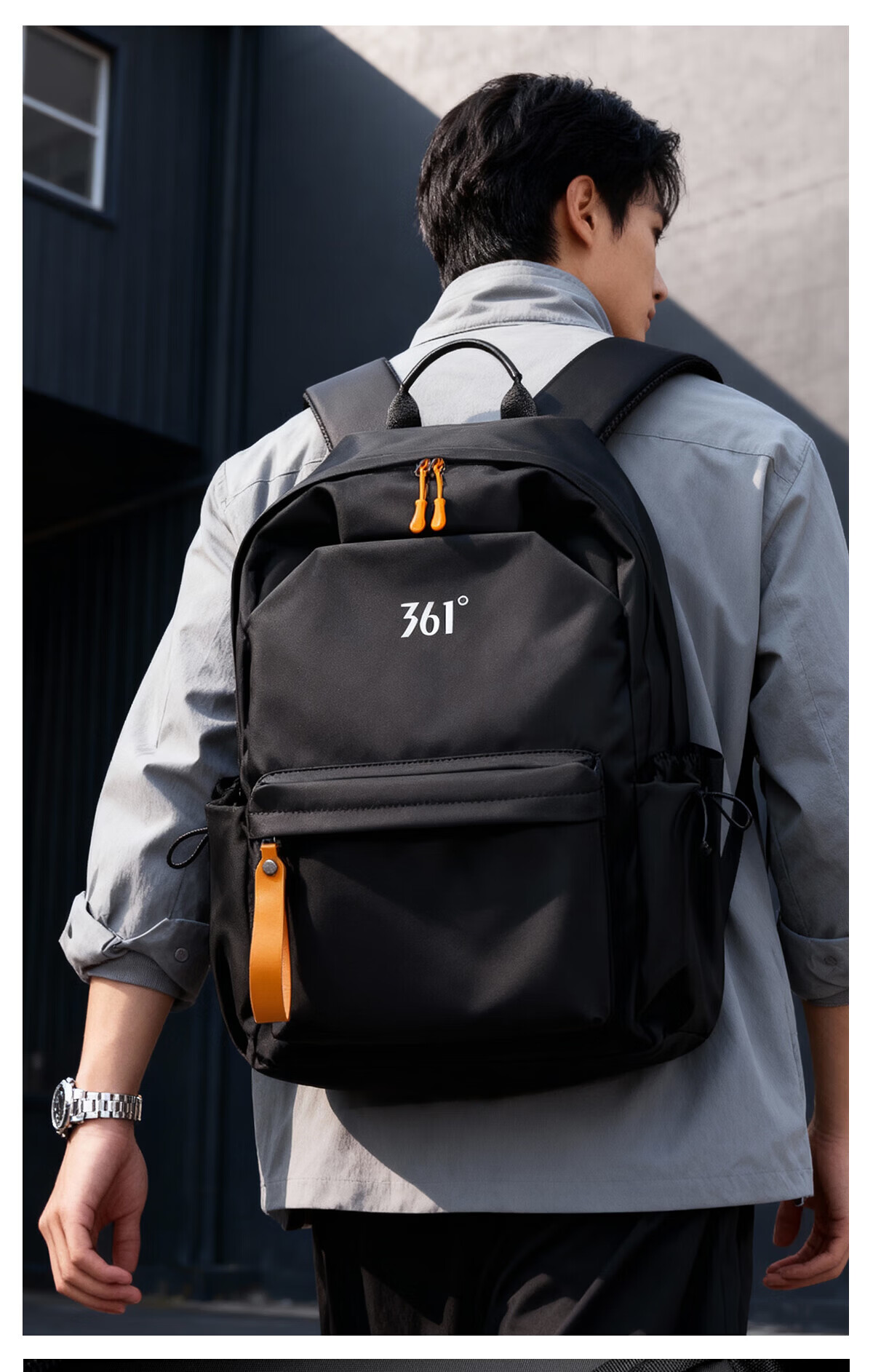361° Men's Large Capacity Backpack Travel Bag College Student Commuter Laptop Bag Lightweight Waterproof Casual School Bag for Men 5