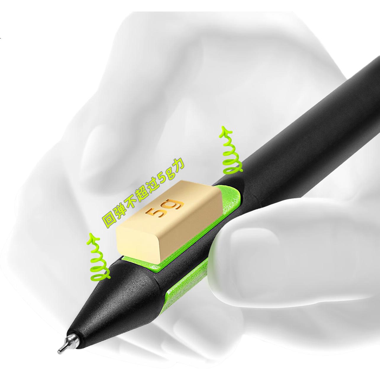 Гелевая ручка Fizz Second Generation CS, черная, 0.5 мм, выдвижной механизм, быстросохнущая, оранжевая