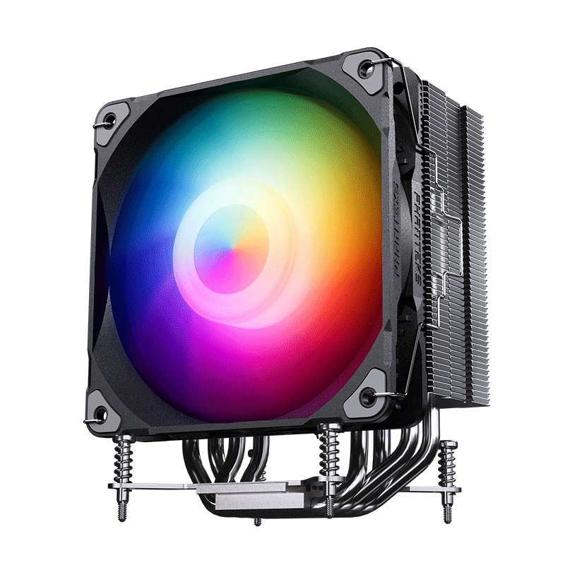 PHANTEKS Polar Boreas S4 Black Single Tower ARGB Lighting Reverse Gravity 4 Heatpipe Direct Touch Intel CPU Air Cooler (120mm High Airflow Fan/LGA1700/1851)