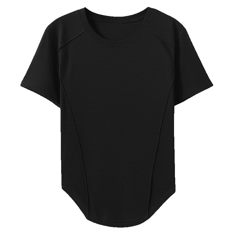 Urban Beauty Combed Cotton Short Sleeve T-Shirt Women's Slim Fit Herringbone Crew Neck All-Season Outerwear 2026 New Inner Layer