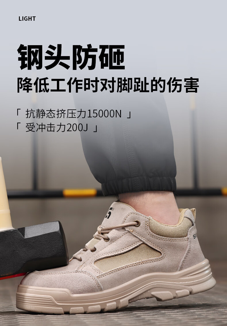 GUYISA Men's Safety Work Shoes Electrician Insulated 10KV Anti-Smash Anti-Puncture Wear-Resistant Comfortable Safety Shoes 5115NKVT Size 36 2