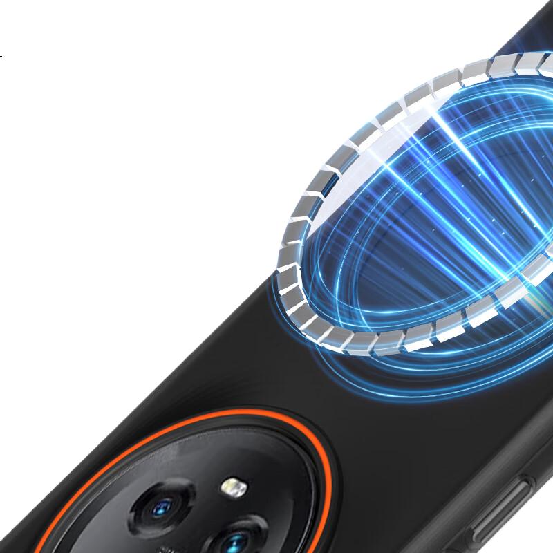 Чехол для Honor Magic5 Baozou Magnetic Soft Sand Skin-Feel Translucent Light-Thin Simple Contrasting Color Hard Shell Case