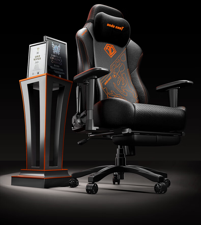AndaseaT Anderset Gaming Chair Computer Chair Tiger Head Chair Ergonomic Office Chair War God Throne Mechanical Tiger Black 4