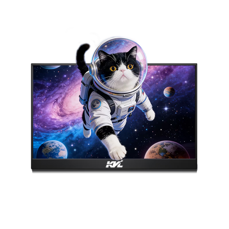 KVL 15.6-inch Portable Monitor IPS Technology Laptop External Display Expansion Screen PS4/5 Switch Secondary Screen Type-C Direct Connection