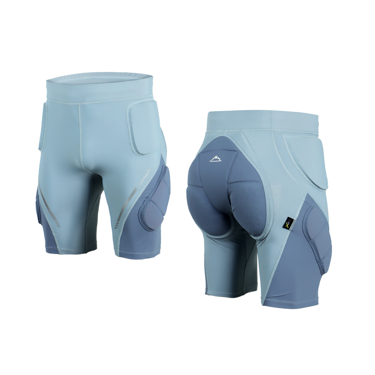 Flow Theory XRD® Ski Protective Hip Pad Sports Gear Ski Equipment Men Ice Mist Blue M Qikong Series