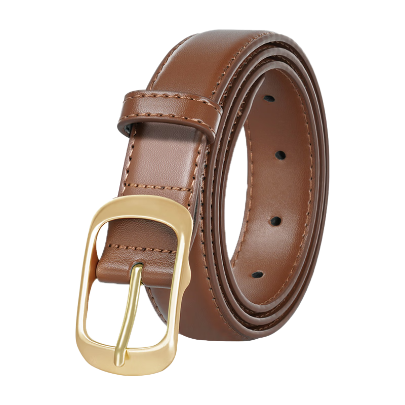 TUCANO Women's Leather Belt Denim Waist Belt Simple Fashion Versatile Pin Buckle Belt Birthday Gift for Girlfriend