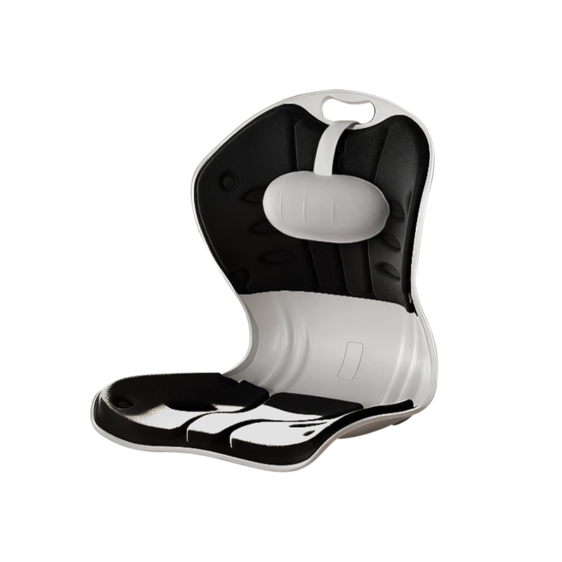 Zhiguozhe Lumbar Support Seat Cushion Ergonomic Waist Pillow Office Chair Backrest Pad Black