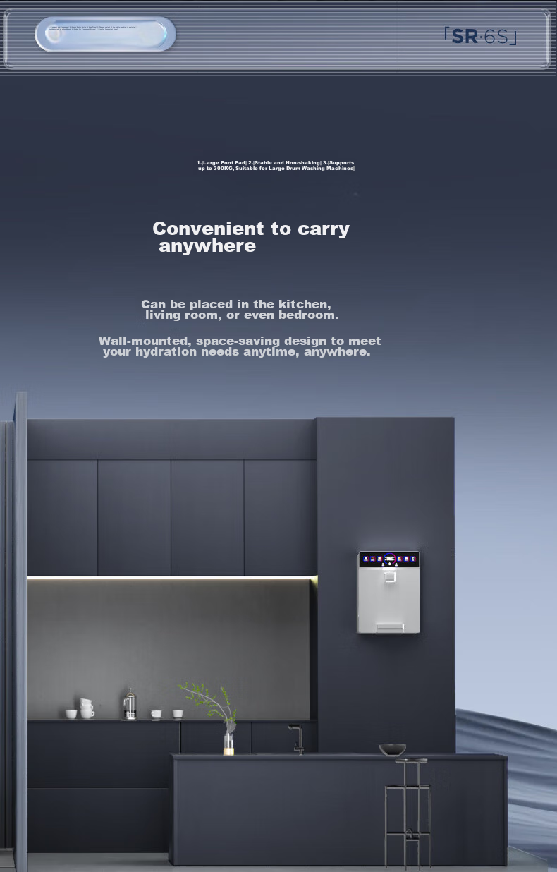 Yikaide Water Dispenser with Instant Heating And Dual-Use Purified Water System, 3-Second Rapid Heating, 6 Temperature Settings, S3G Model 12