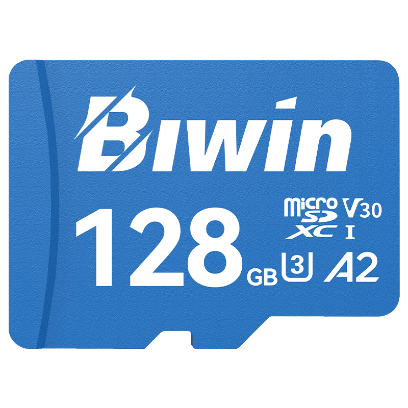 BIWIN 128GB TF (MicroSD) Memory Card MS210 Storage Card 210MB/s Read Speed Compatible with DJI Pocket 3/Action 5/Drone/Action Camera