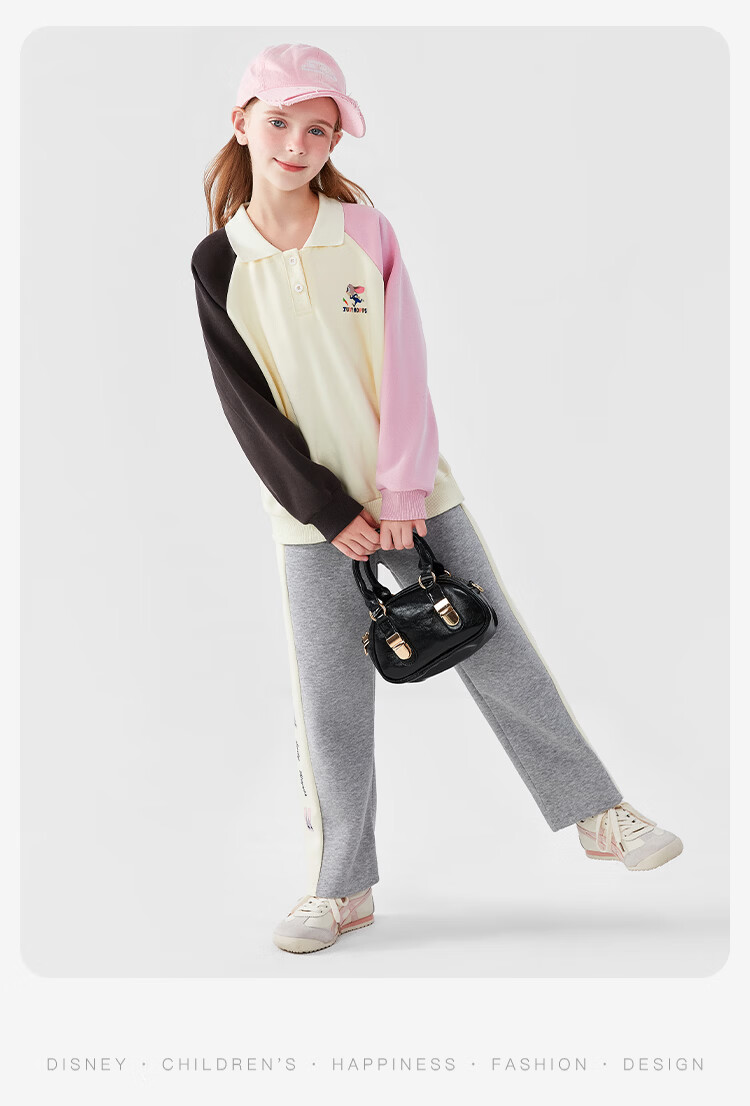 Disney Girls' Zootopia Polo Collar Sweatshirt Long Sleeve Top Spring ZL160001 Off-White Size 150 12