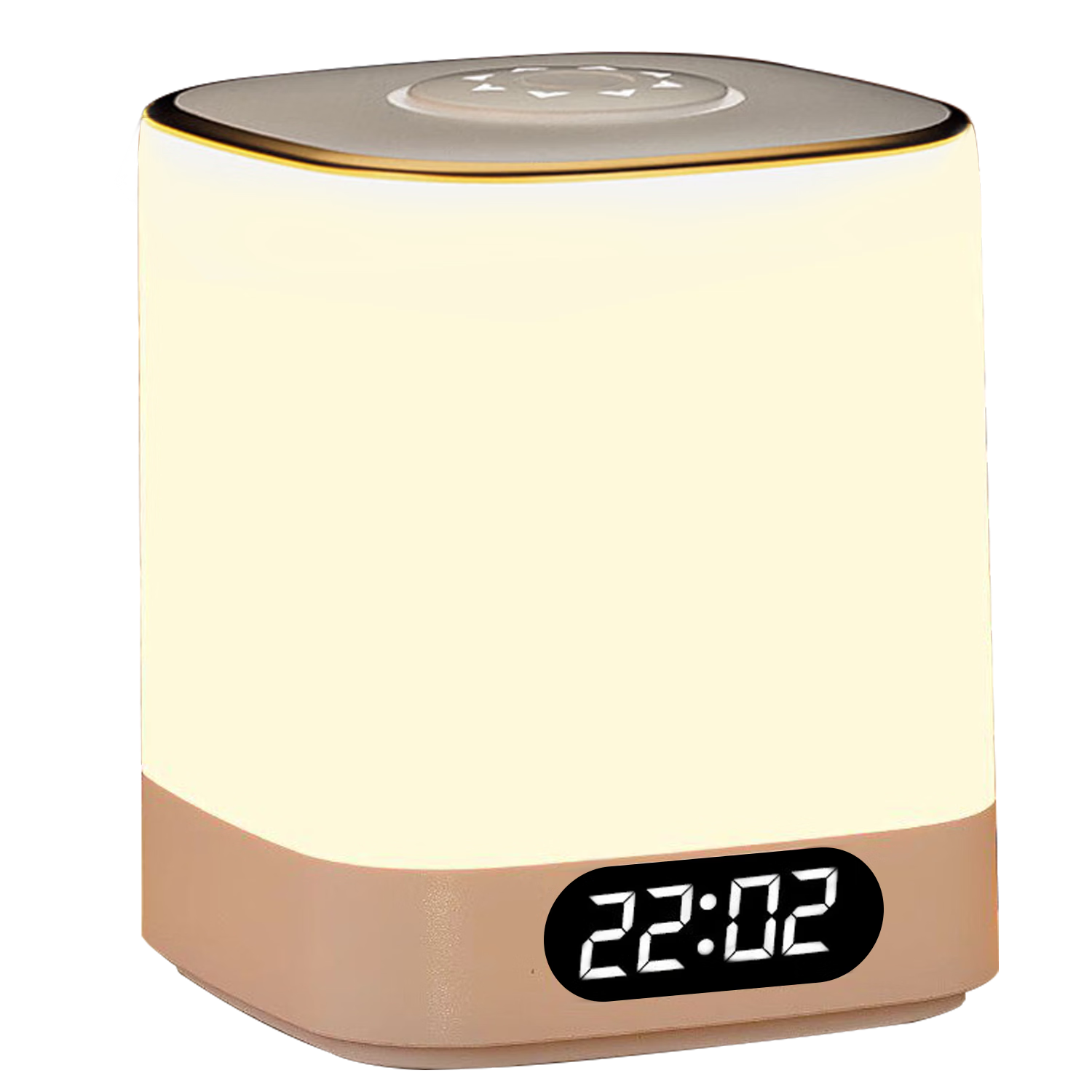 Jingqian Night Light for Breastfeeding, Eye Protection, Postpartum Use, Bedside Lamp, Rechargeable Bedroom Sleep Light with Clock And Battery Display