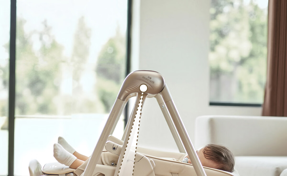 Beiyi 2-in-1 Baby High Chair and Rocker Khaki 18