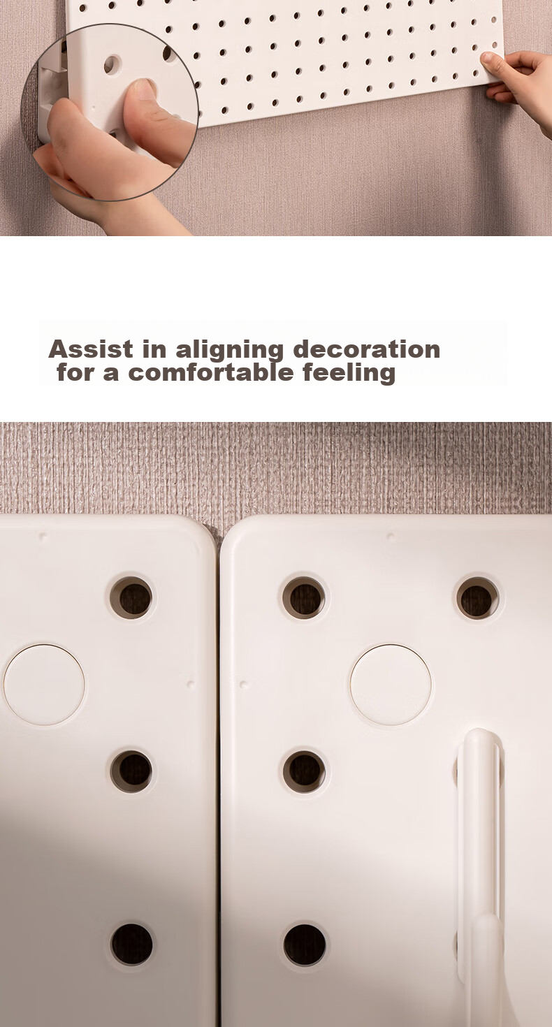 Deli [Desktop Organizer - 2 Pieces] Storage Pegboard Accessories, Vertical Storage Rack for Desk/kitchen/dormitory 5