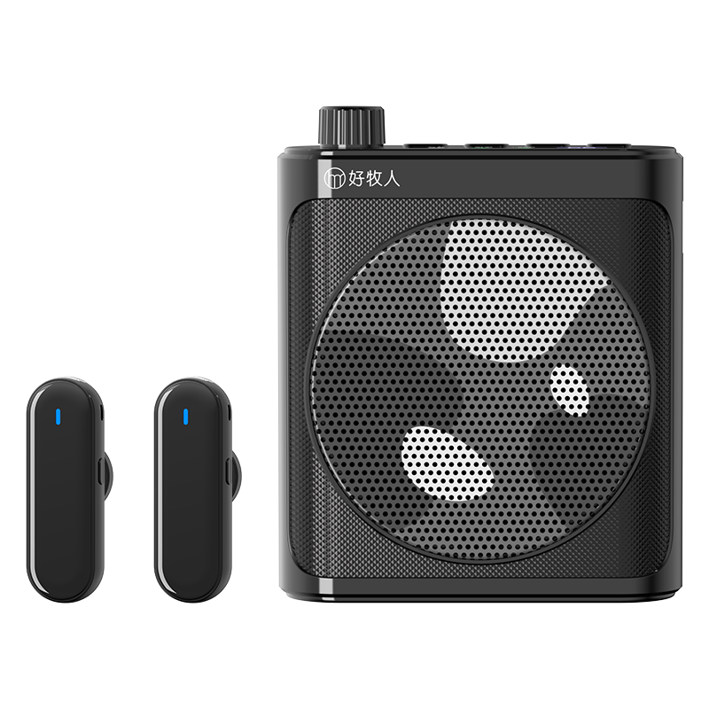 Good Shepherd Wireless Mini Bee Amplifier Anti-Howling Magnetic Clip-on Microphone Teacher Classroom Tour Guide Portable Outdoor Loudspeaker Megaphone