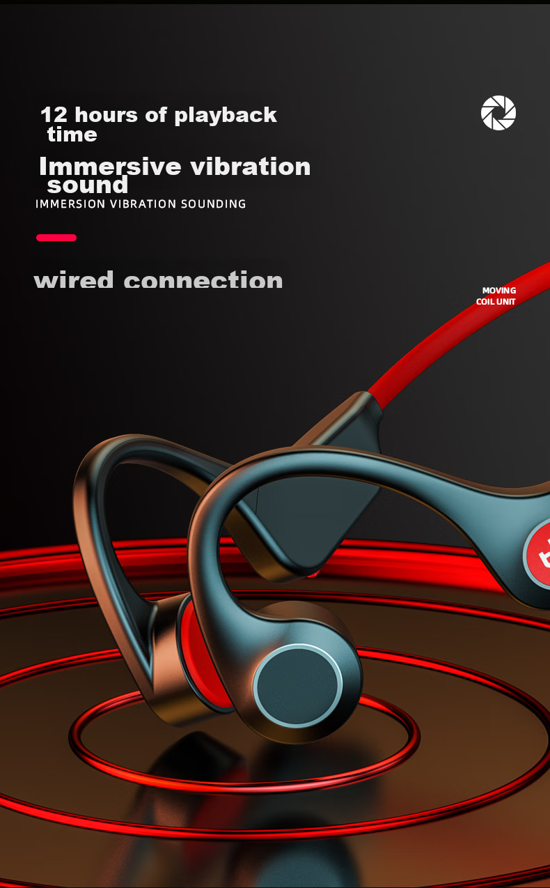 Lenovo X15 PLUS Black New Upgrade Bluetooth Sports Earphones Over-Ear Long Battery Life Lossless Sound 14.2mm Large Driver Noise Cancelling 3