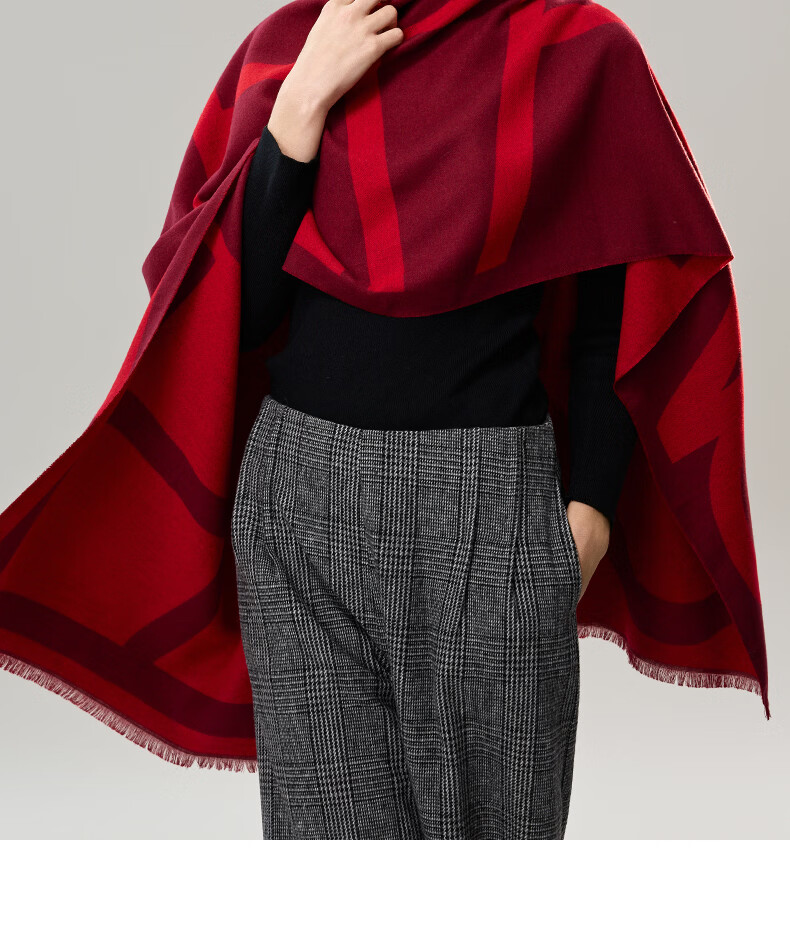 ELLE Gift Box Set Women's Shawl Office Warm Fashion Versatile Scarf Neck Warmer New Winter Gift New Year 7