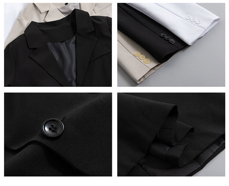 RED DRAGONFLY Men's Business Commuter Suit Jacket High Elastic Comfortable Versatile Simple Lapel Formal Blazer Black M 7