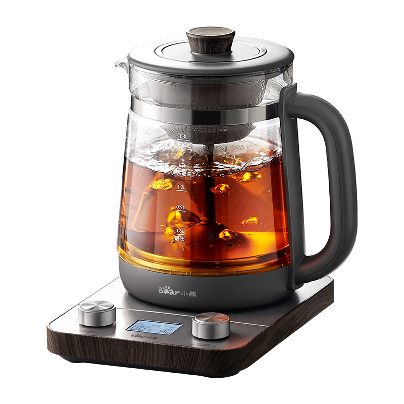 Bear Pure Titanium Health Pot Tea Maker, Spray Steaming Teapot, Tea Infuser Pot, All-In Tea Brewing And Boiling Pot, 1.8L Large Capacity, ZCQ-E18L3