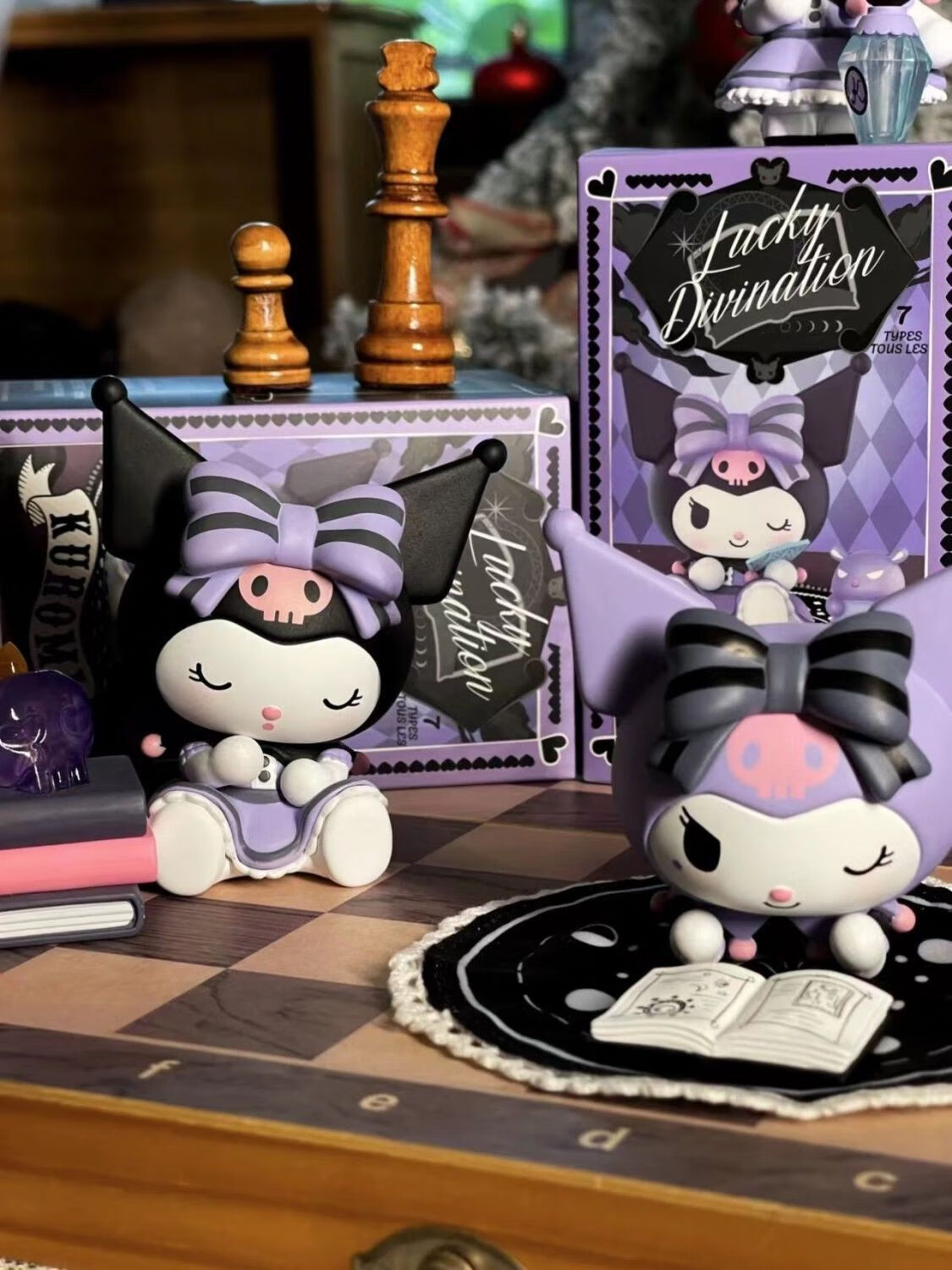 Sanmei Beibei Kuromi Blind Box Hole Fun Pull Toy Student Prize Children's Toy for Girls Ages 3-6 Kindergarten New Year Gift 10