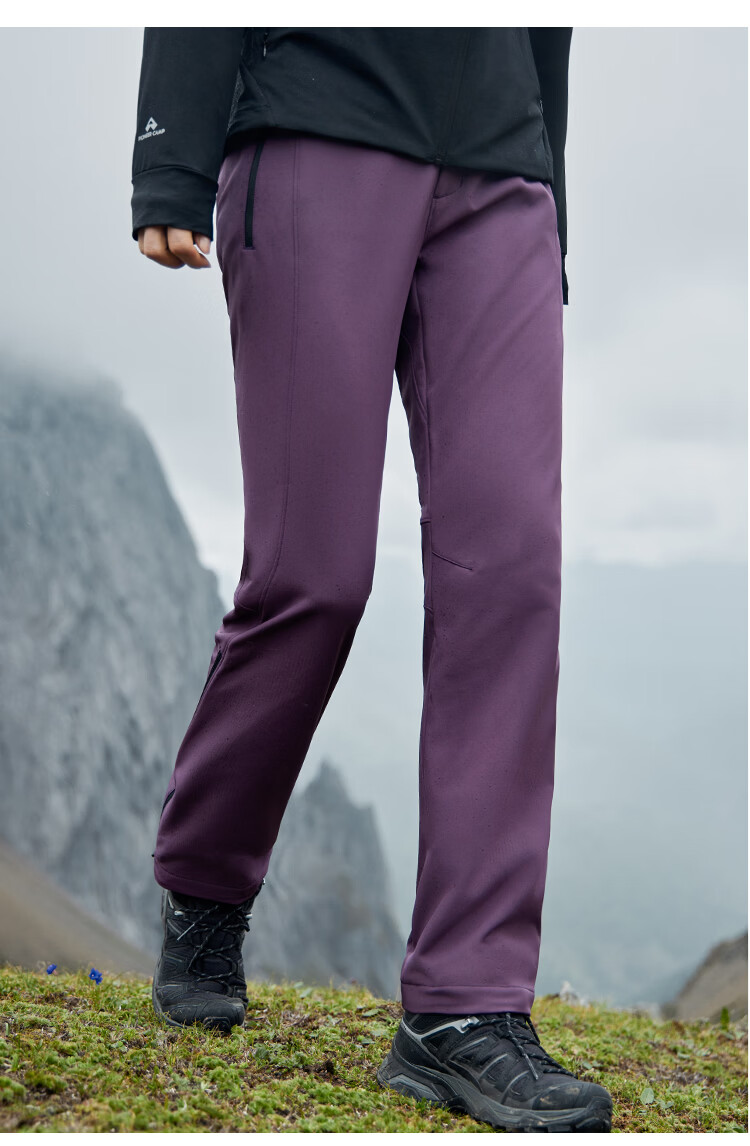 Toread Mulan Women's Softshell Pants Autumn Winter Fleece Warm Durable Breathable Windproof Outdoor Travel Hiking Trousers 13