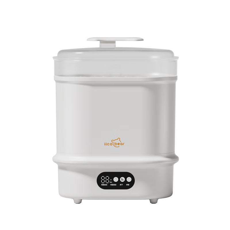 Iicobear Baby Bottle Steam Sterilizer and Dryer Multifunctional Storage Baby Steam Sterilizer Cooker