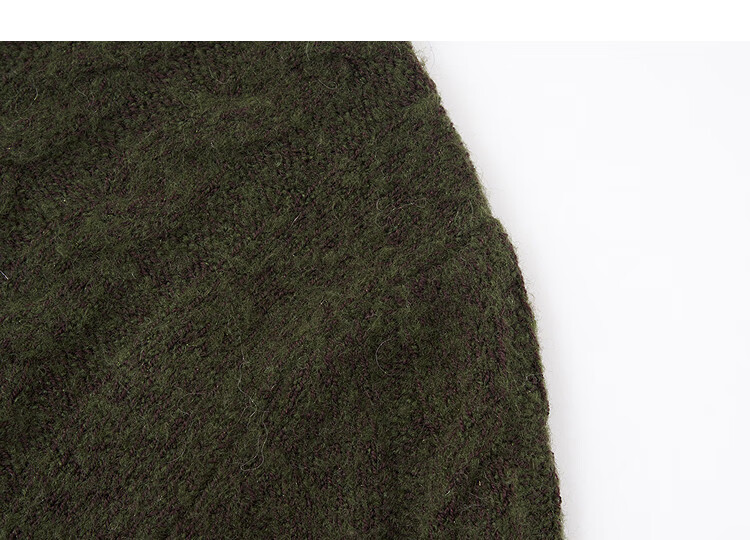 Demana Wool Blend Version Winter Southern France Crew Neck Cable Knit A-Line Sleeve Sweater Women's Top 4