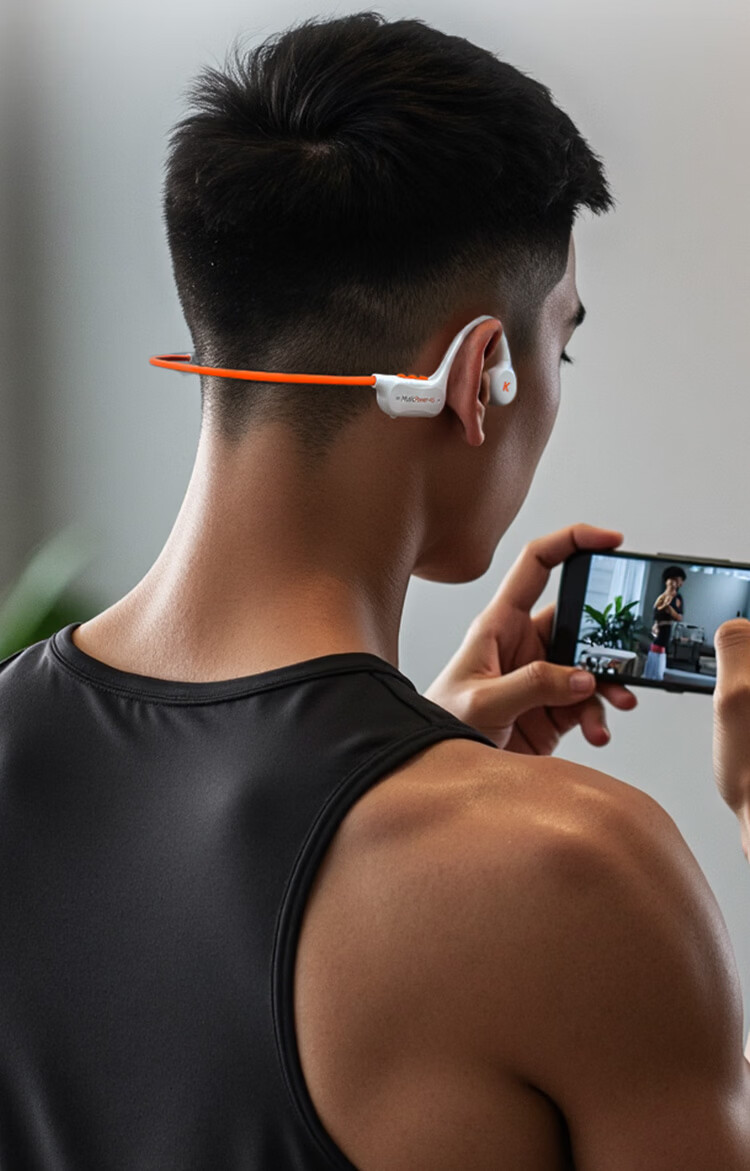 KUGOU K5 6.0 Bone Conduction Bluetooth Earphones 12-Hour Long Battery Life 16-Level Volume Waterproof Sweatproof Sports Running Cycling Earhooks Unisex 15