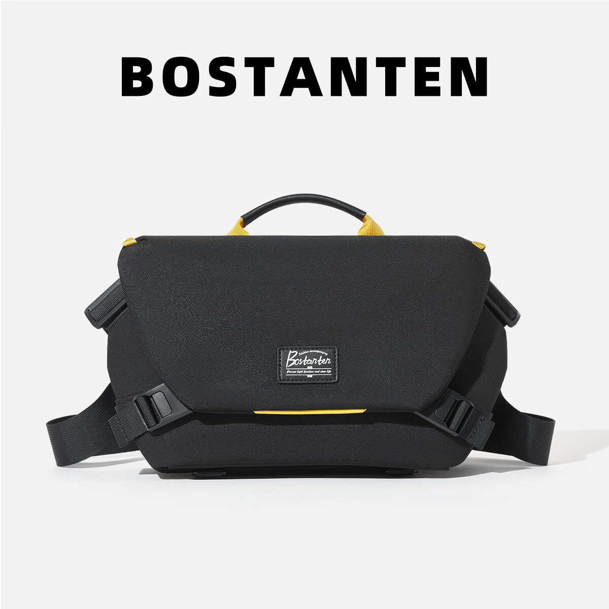 BOSTANTEN Men's Multifunctional Casual Commuter Large Capacity Sports Shoulder Bag for Cycling and Travel