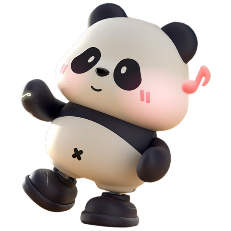 Murcia Electric Dancing Red Panda Baby Toy Head Lifting Practice Doll for Children Newborn to 1 Year Old
