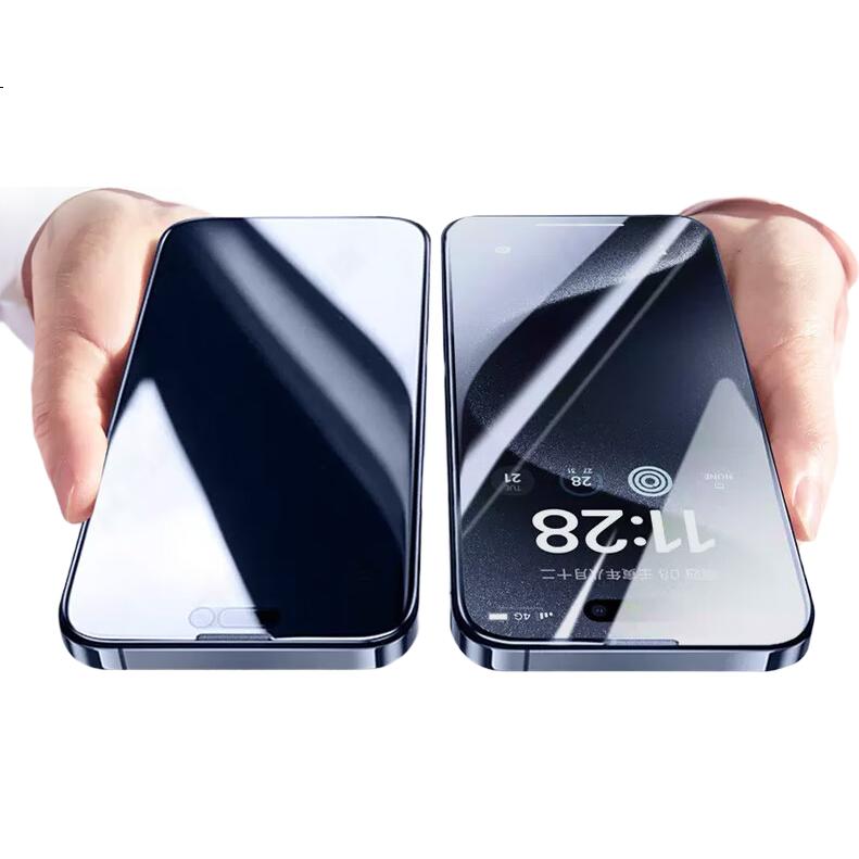 Защитное стекло LANGLING для iPhone 16/15, 360° Privacy, полное покрытие, антишпионское, противоударное, устойчивое к царапинам